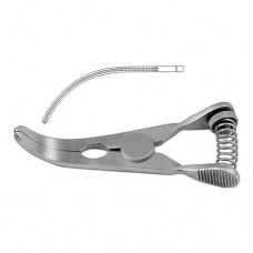 Glover Atrauma Bulldog Clamp Curved Stainless Steel, 6.5 cm - 2 1/2"